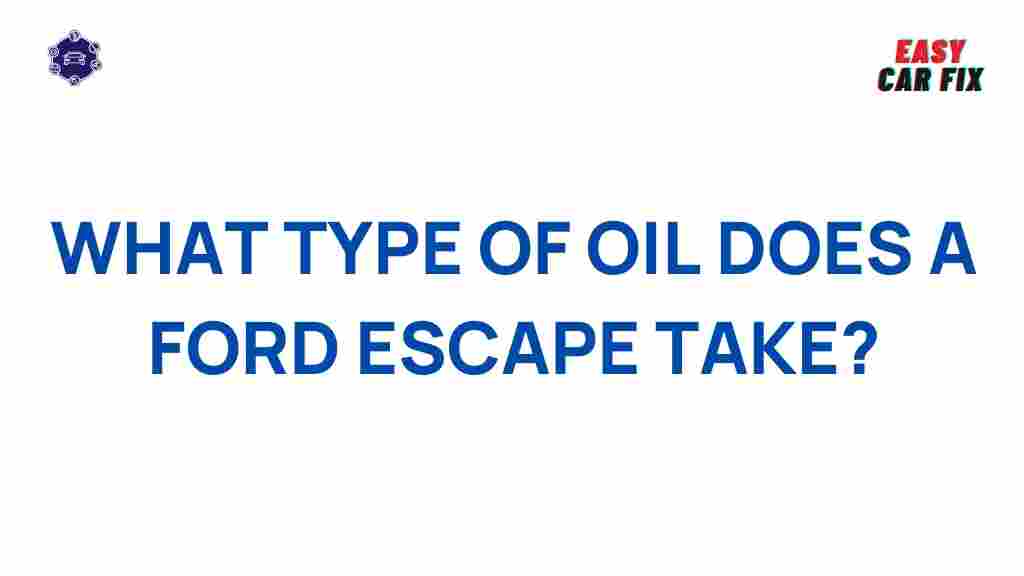 best-oil-for-ford-escape