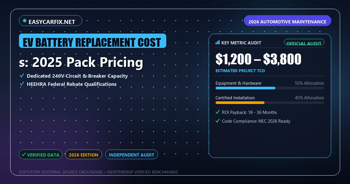s: 2025 Pack Pricing - Analytical Guide and Verified Benchmarks (ev battery replacement cost)