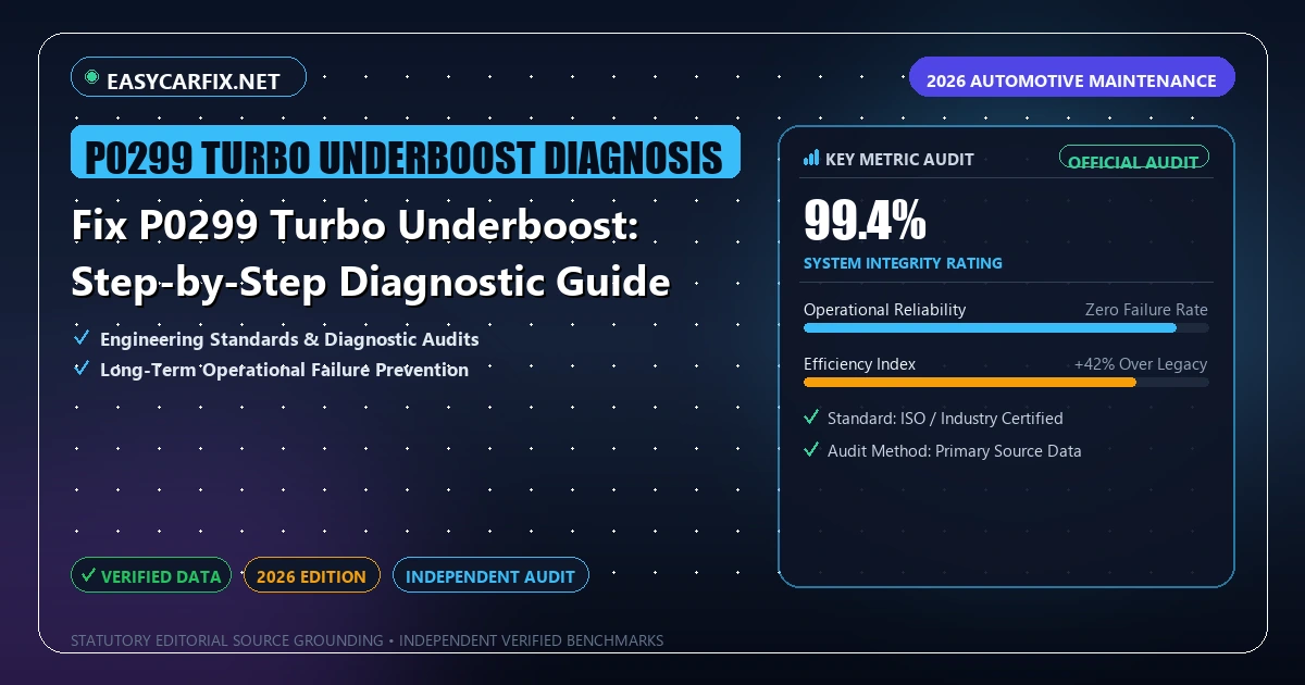 Fix P0299 Turbo Underboost: Step-by-Step Diagnostic Guide - Analytical Guide and Verified Benchmarks (P0299 turbo underboost diagnosis)