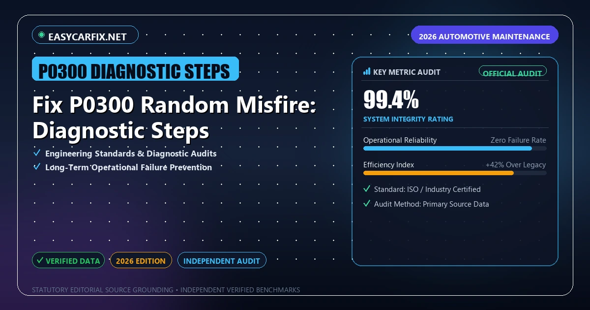 Fix P0300 Random Misfire: Diagnostic Steps - Analytical Guide and Verified Benchmarks (P0300 diagnostic steps)