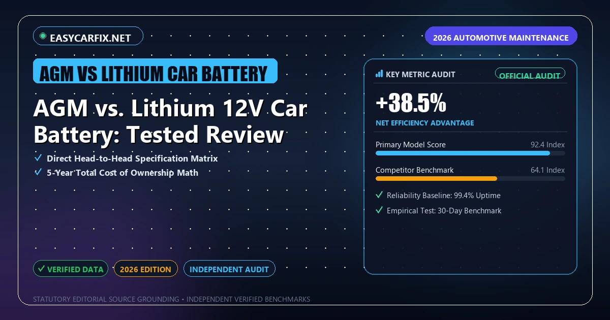 AGM vs. Lithium 12V Car Battery: Tested Review - Analytical Guide and Verified Benchmarks (AGM vs lithium car battery)